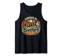 Powered By Coffee & Compost Funny Gardener Canotta