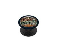 Powered By Coffee & Compost Funny Gardener PopSockets PopGrip Adesivo