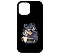 Powered By Coffee & Existential Dread Funny Tired Design Custodia per iPhone 12 Pro Max