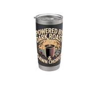 Powered by Dark Roast Dawn Chorus Birdwatching Bicchiere termico in acciaio inox doppia parete