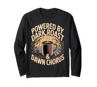 Powered by Dark Roast Dawn Chorus Birdwatching Maglia a Manica