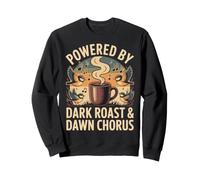 Powered by Dark Roast & Dawn Chorus Uccelli caffè Felpa