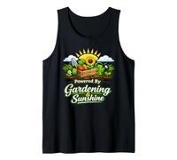 Powered By Gardening And Sunshine Funny Canotta