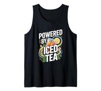 Powered By Iced Tea rinfrescante Bevanda Estiva Canotta