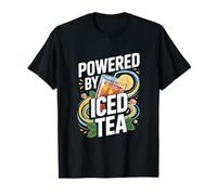 Powered By Iced Tea rinfrescante Bevanda Estiva Maglietta