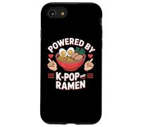 Powered by K-pop and Ramen Kpop Merch Japanese noodle Custodia per iPhone SE (2020) / 7/8
