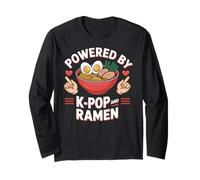 Powered by K-Pop And Ramen KPOP Merch Japanese Noodle Maglia a Manica