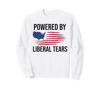 Powered By Liberal Tears Flag Anti Liberal Make Liberals Cry Felpa