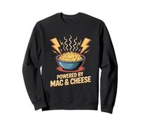 Powered by Mac and Cheese food Felpa