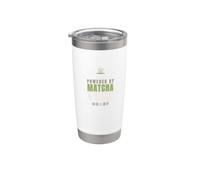 Powered By Matcha E Kanji Impara Giapponese Tee Bicchiere termico in acciaio inox doppia parete