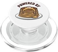 Powered by Pancakes Breakfast Energy Funny Design Tee Pop!! PopSockets PopGrip per MagSafe