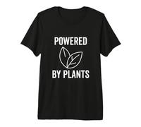 Powered By Plants Divertente Vegano Vegetariano A Base Vegetariana Maglietta Premium