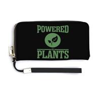 Powered by Plants - Portafoglio lungo in pelle, con cinturino da polso, unisex, alla moda, Stile:, 20.0*10.5cm