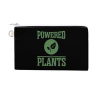 Powered by Plants - Portamonete alla moda, in tela, portatile, per uomini e donne, Stile:, Taglia unica, Portamonete