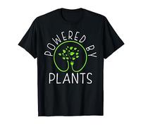 Powered by Plants Vegan Design Vegetarian Maglietta