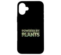 Powered By Plants Vegan Lifestyle Botanical Design Custodia per iPhone 16 Plus