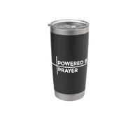 Powered By Prayer Bicchiere termico in acciaio inox doppia parete