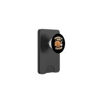 Powered By Purrs & Caffeine Cat Lover Coffee Design PopSockets PopWallet per MagSafe