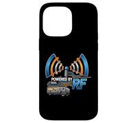Powered By RF Radio Communication Signal Tech Custodia per iPhone 14 Pro Max