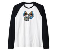 Powered By RF Radio Communication Signal Tech Maglia con Maniche Raglan