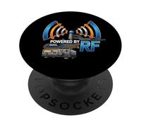 Powered By RF Radio Communication Signal Tech PopSockets PopGrip Adesivo