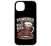 Powered By Root Beer Barrel Mug Fun Custodia per iPhone 14 Plus