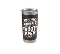 Powered By Root Fun Design Boccale Bicchiere termico in acciaio inox doppia parete