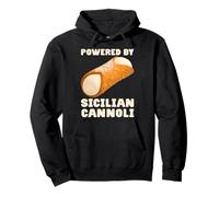 POWERED BY SICILIAN CANNOLI Sicilia Dolce Italia Felpa con Cappuccio