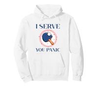 Powered By Spin & Bad Decisions Funny Retro Table Tennis Felpa con Cappuccio