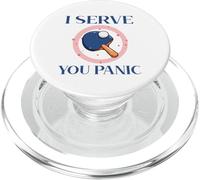 Powered By Spin & Bad Decisions Funny Retro Table Tennis PopSockets PopGrip per MagSafe