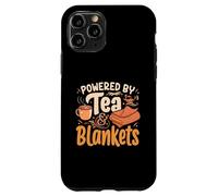 Powered By Tea and Blankets Cozy Relaxation Design Custodia per iPhone 11 Pro