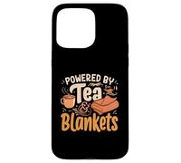 Powered By Tea and Blankets Cozy Relaxation Design Custodia per iPhone 15 Pro Max