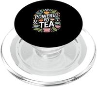 Powered By Tea - Divertente design con citazione per bevande PopSockets PopGrip per MagSafe