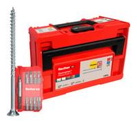 fischer Tanos-Box PowerFast II, set di viti da 1.801 pezzi, viti per truciolato con testa svasata, interno TX, filettatura completa e parziale, per una lavorazione rapida e flessibile, incl. set di