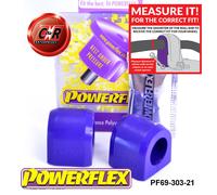 Powerflex Ant. o , Al Telaio Spazzole 21mm per Legacy Bc- , Bf, Bj 89-93