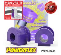 Powerflex Ant. o , Spazzole 21mm Per Civic 92-96, Crx 92-98 PFF25-104-21