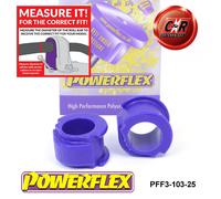 Powerflex Supporti barra rollio anteriore 25mm per Audi Cabriolet (92-00)