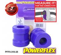 Powerflex Anteriore Barra Rollio Supporto Spazzole 25mm per BMW Z1 (1988-1991)