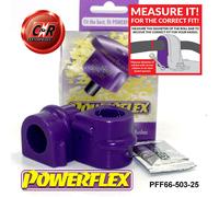Powerflex Anteriore Montaggio Barra Antirollio Spazzole 25mm Saab 9-3 (2003-2014