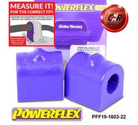 Powerflex Frarb A Telaio Spazzole 22mm per Volvo S60 2WD 2010-on PFF19-1603-22