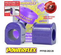 Powerflex Anteriore o ,IN Spazzole 26mm per Renault Twingo 2 + Rs 07-14
