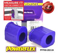 Powerflex Fr o, Interno Spazzole 24mm per Renault Scenic i (1997-2002)