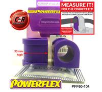 Powerflex Anteriore o,Interno Supporti 23mm per Renault 5 Gt Turbo (85-91)