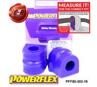 Powerflex Anteriore o, Mnt Spazzole 19mm per Opel Astra MK1-D 80-85 PFF80-303-19