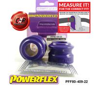 Powerflex Anteriore o,Occhio Bullone Spazzole 22mm per Opel Calibra 2WD 89-97
