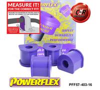 Powerflex Turbo Ant. o ,Spazzole 16mm per Porsche 911 Epoca 74-1977 PFF57-403-16