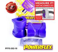 Powerflex Anteriore o,Spazzole 19mm per BMW 3 Series E30 Inc M3 (82-91)
