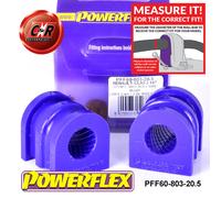 Powerflex Anteriore o,Spazzole 20.5mm per Renault Clio III (05-12)