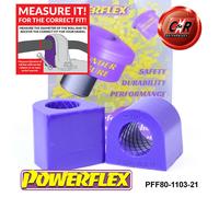 Powerflex Anteriore o,Spazzole 21mm per Alfa Romeo Mito (2008-2018)