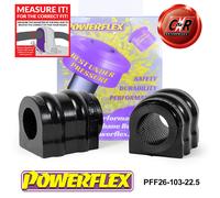 Powerflex Anteriore o,Spazzole 22.5mm per Kia Rio Ub & Sc (11 On) PFF26-103-22.5
